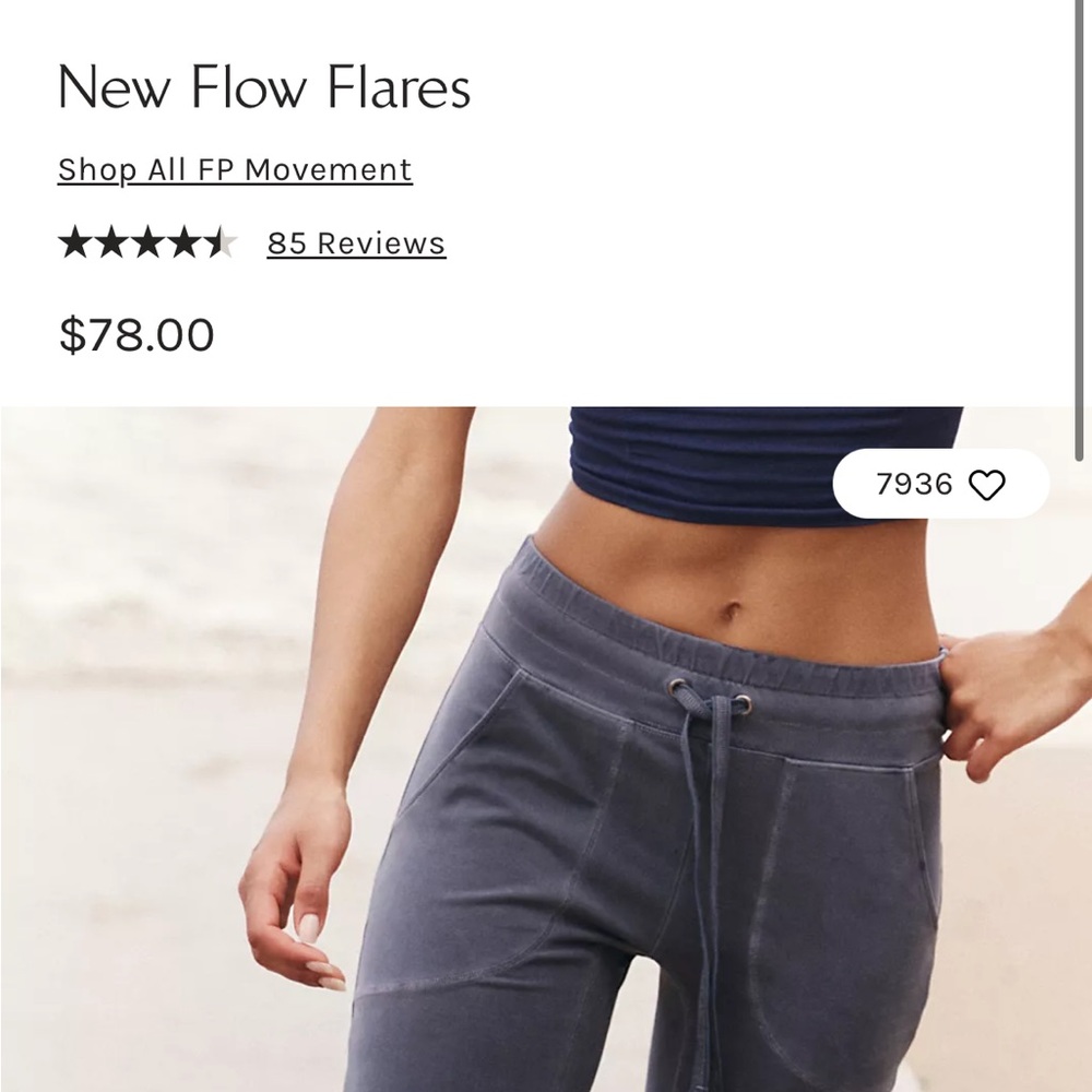 Free People Flow Flares
Brown with yellow stitching
Never worn, but no tags - Picture 3 of 3